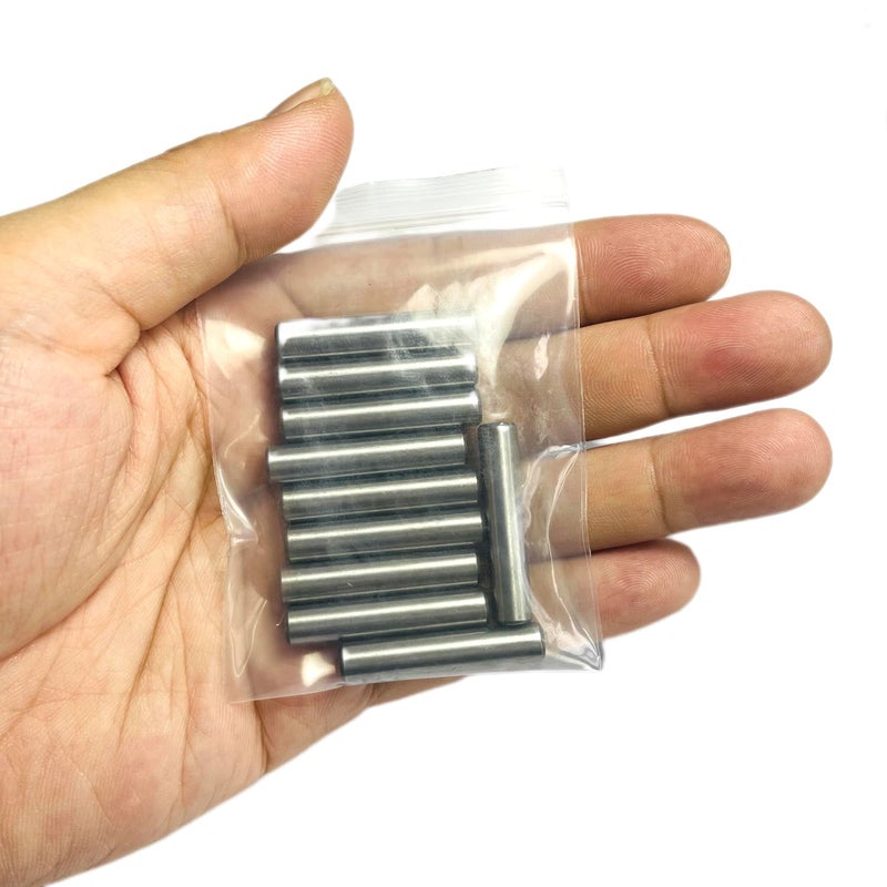 ZDingTech 10PCS 1/4 x 1-1/4 Dowel Pins,1/4 inch x 1-1/4 inch Metal Dowel pins Shelf Pegs,Support Shelves,Bearings Alloy Steel Wood Bunk Bed pegs (1/4 x 1-1/4 Inch) - Image 4